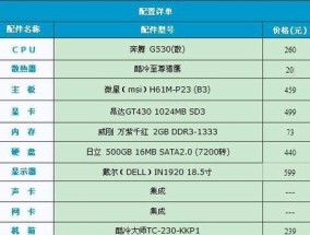 如何挑选适合自己的台式电脑配置（解析台式电脑配置要点）